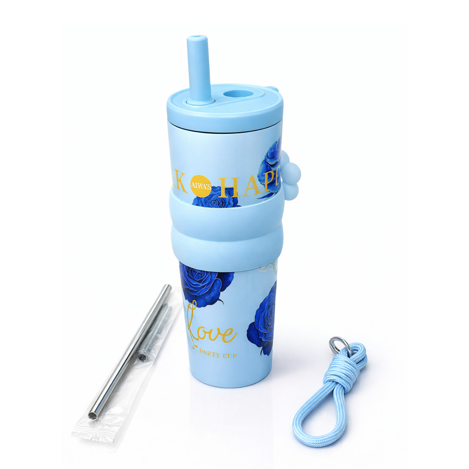 Happy Floral Tumbler