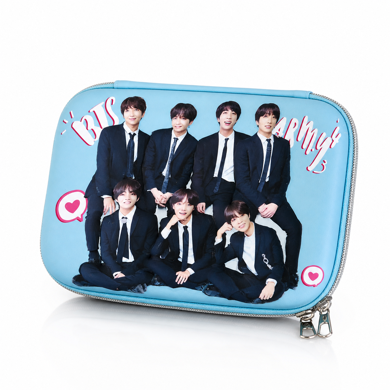 SkyVault Hard Shell Organizer Case – Sky Blue Printed